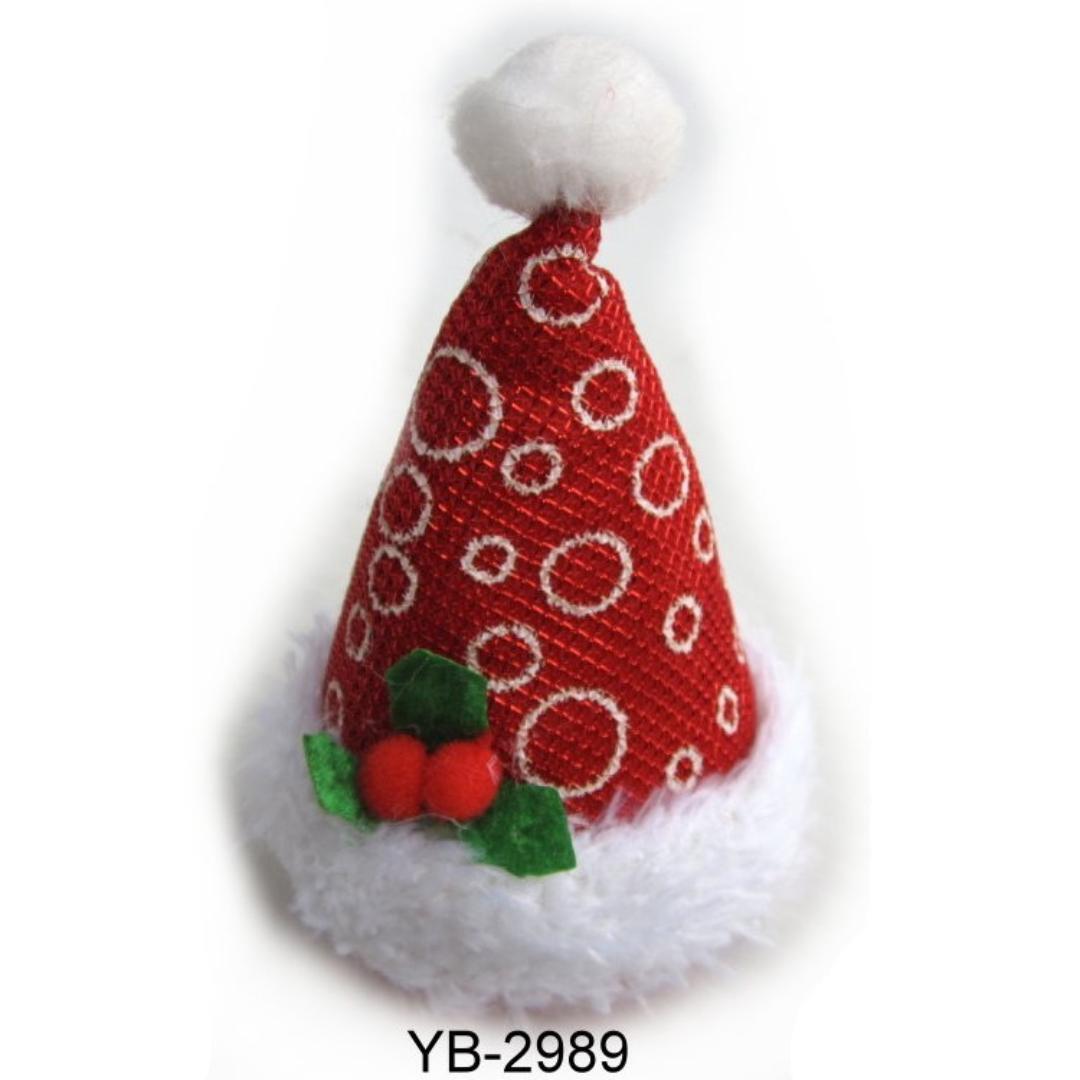 YB-2989 圈圈聖誕帽髮夾
